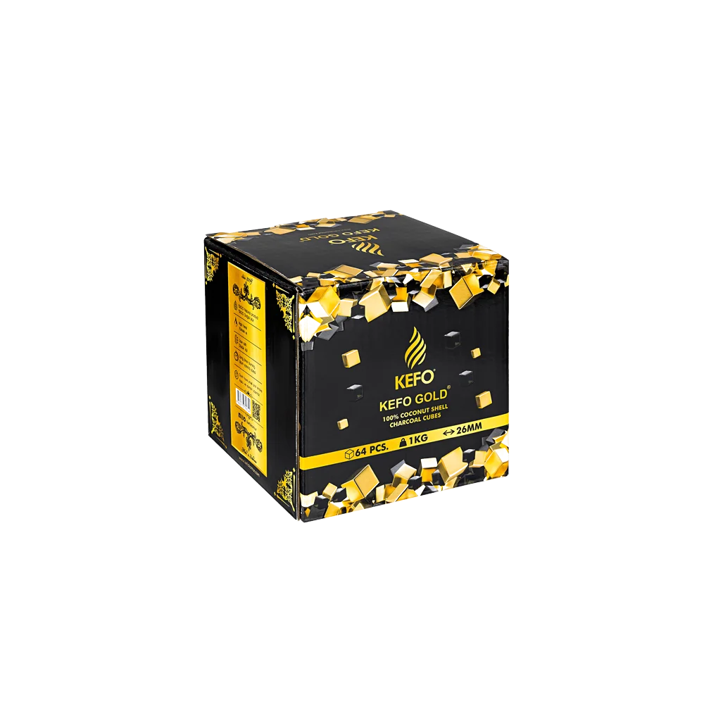 Kefo Gold 26 mm 1 kg hindistan cevizi nargile kömürü