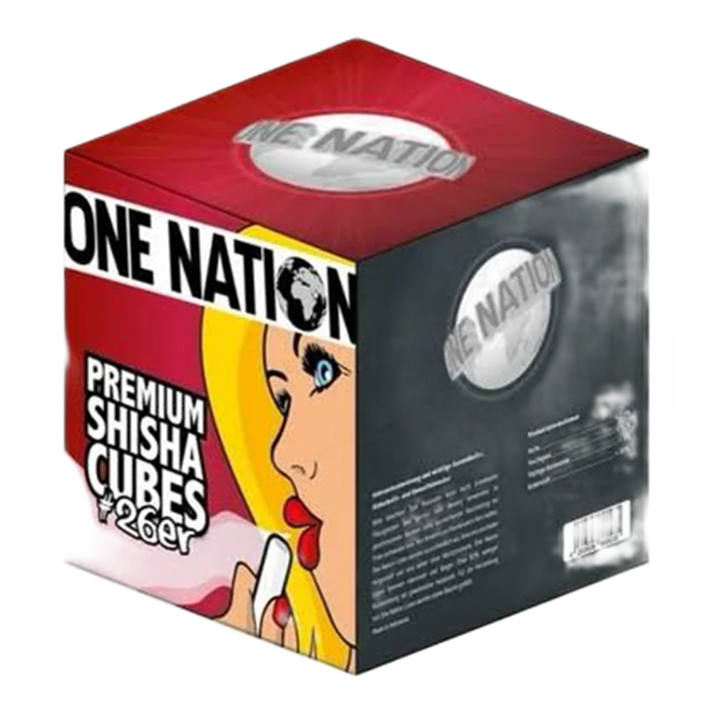 One Nation 26'lık premium küp nargile kömürü kutusu